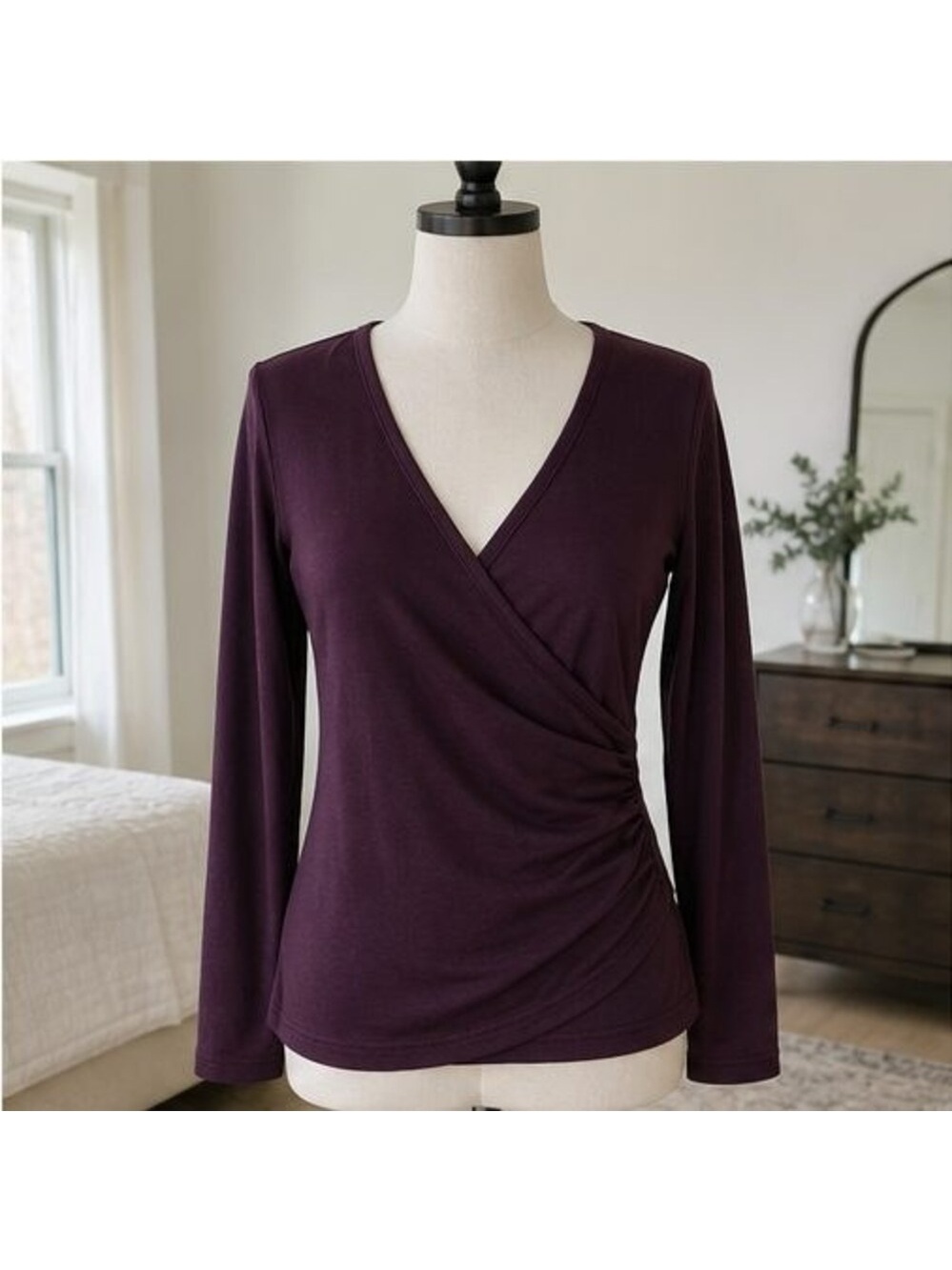Lilac Smocked Top